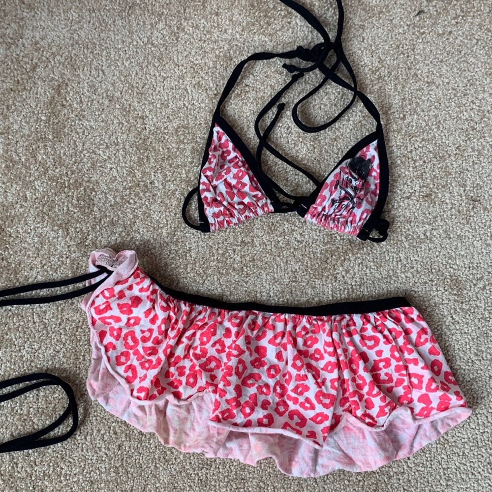 Pink Leopard Bikini Set